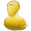 Regular User Anonymous Yellow Icon 128x128 png